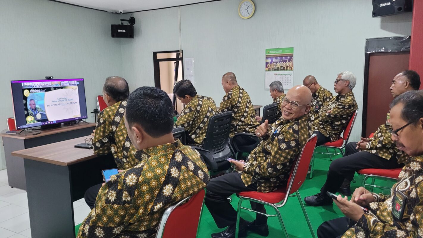 PTA Papua Barat Mengikuti Acara Puncak HUT ke 70 IKAHI Secara Daring