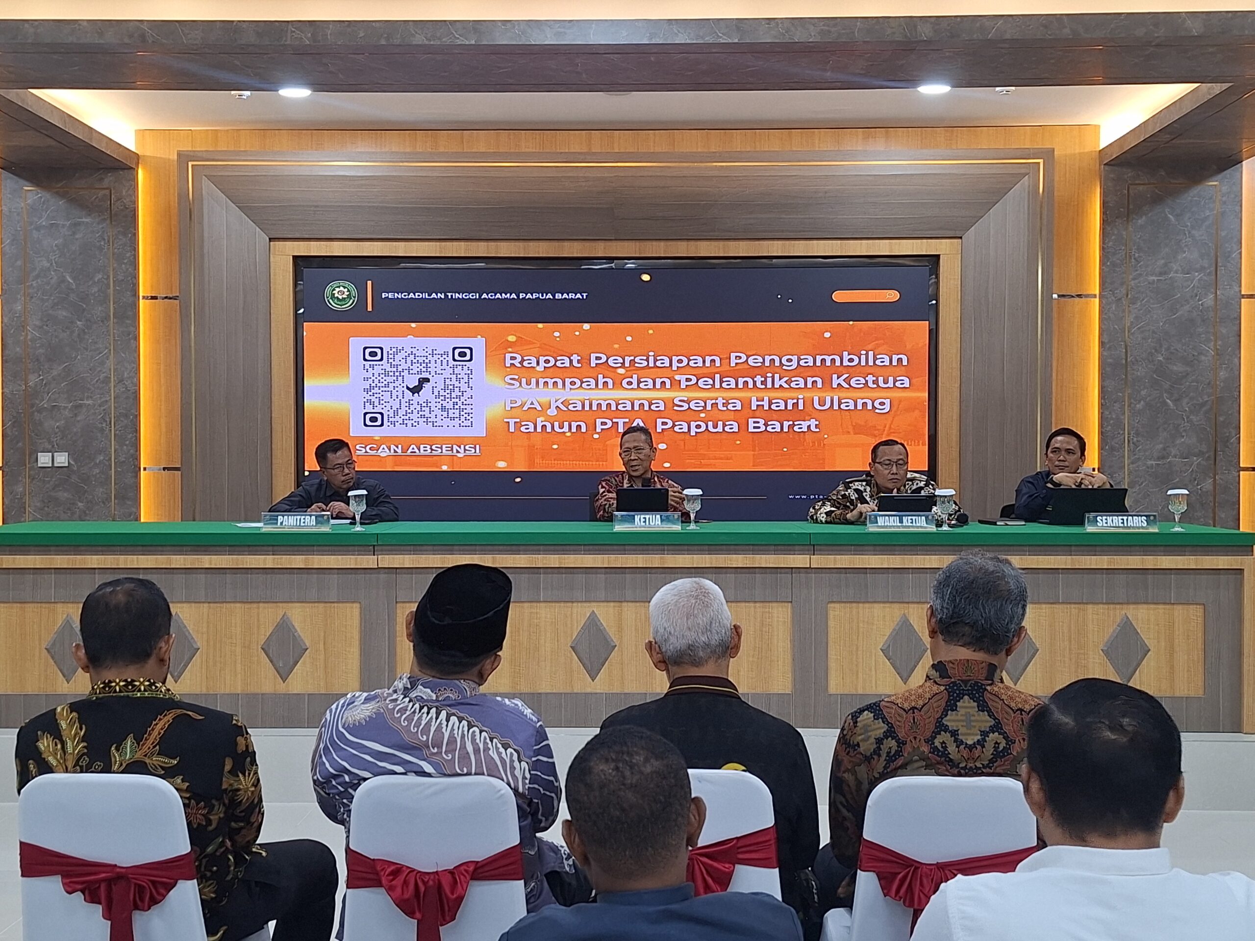 PTA Papua Barat Gelar Rapat Persiapan Pelantikan Ketua PA Kaimana dan HUT ke-4