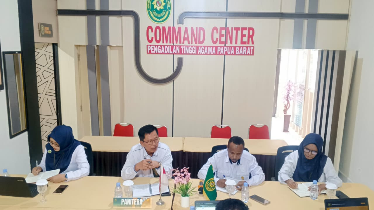 Tingkatkan Kinerja dan Akuntabilitas: Kepaniteraan PTA Papua Barat Gelar Rapat Monev Internal